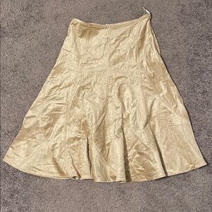 NWOT Gold A-Line Women's Corduroy Skirt